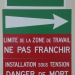 plaque magnetique zone maintenance