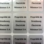 gravure plaque reseau electrique