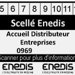 scelle enedis qr code reperage voirie